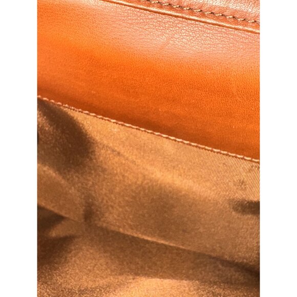 Vintage Coach Tan turn lock Leather Express Case Briefcase messenger Bag - Picture 9 of 16